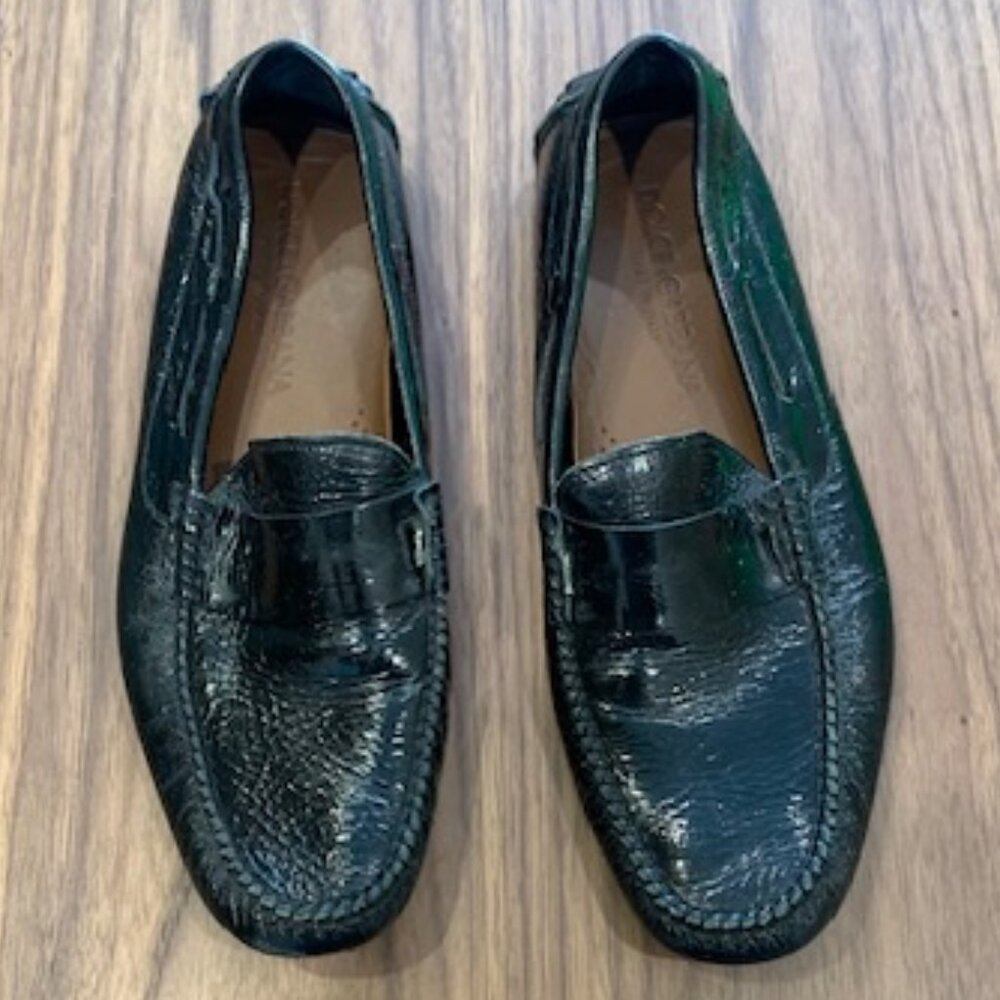 Dolce & Gabbana Men’s Black Leather Loafers